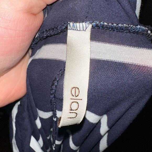 Elan convertible navy & white striped knit S maxi skirt - Picture 5 of 5